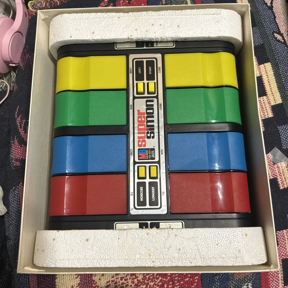 💥Vtg 1979/80 Milton Bradley Super Simon Electronic Memory Game - Fully Tested